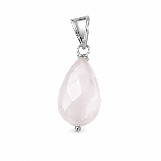 Ciondolo quarzo rosa