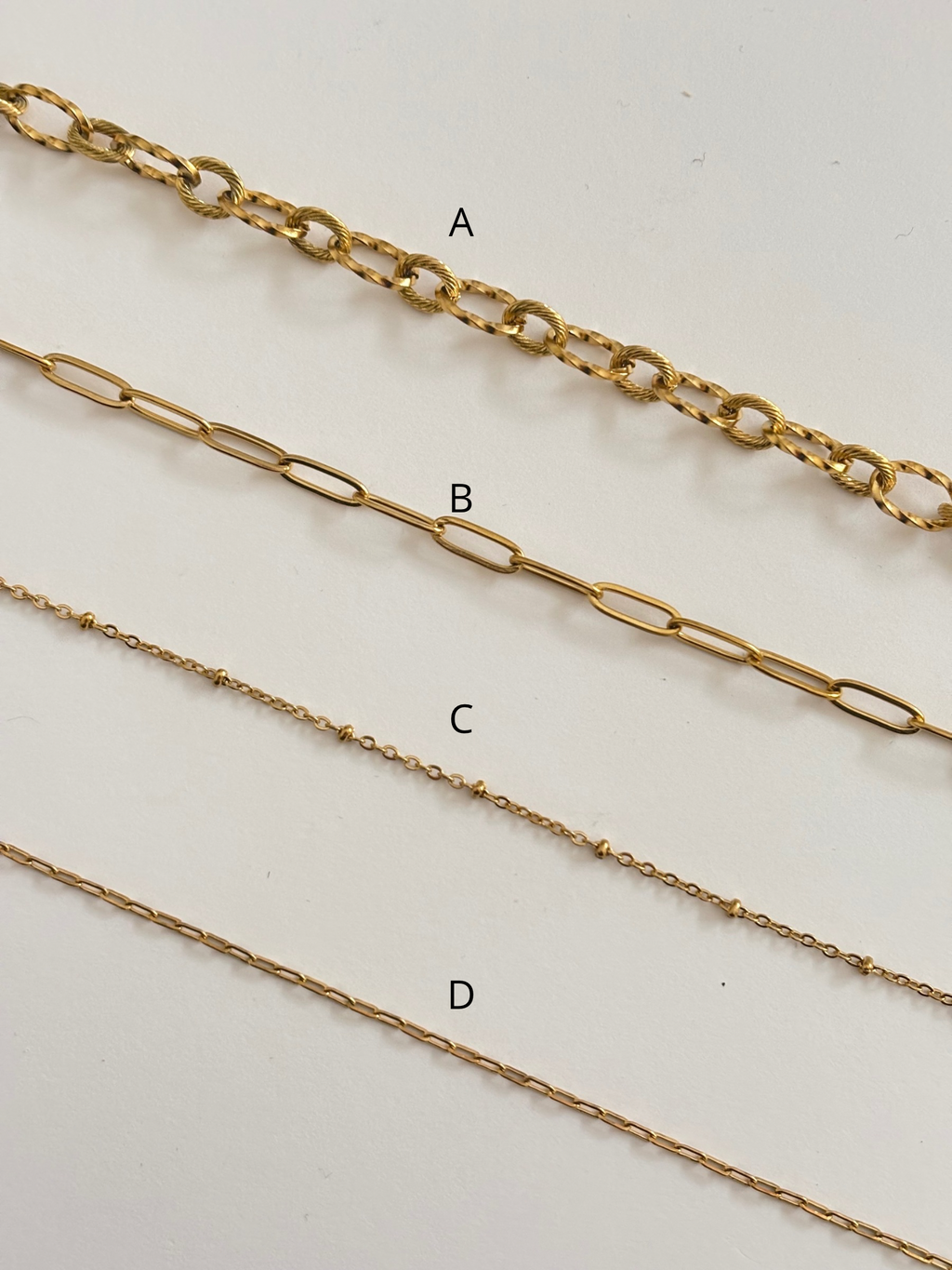 customizable necklace | gold