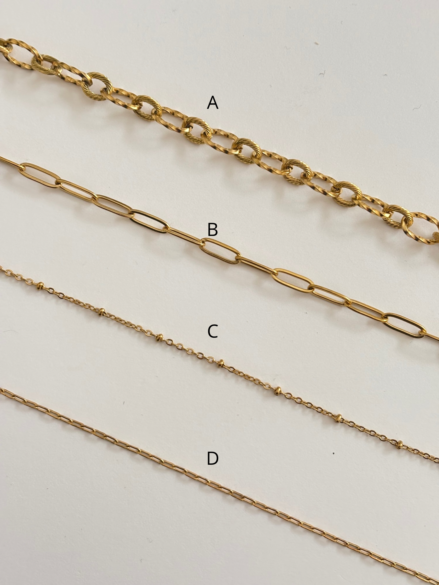 customizable necklace | gold