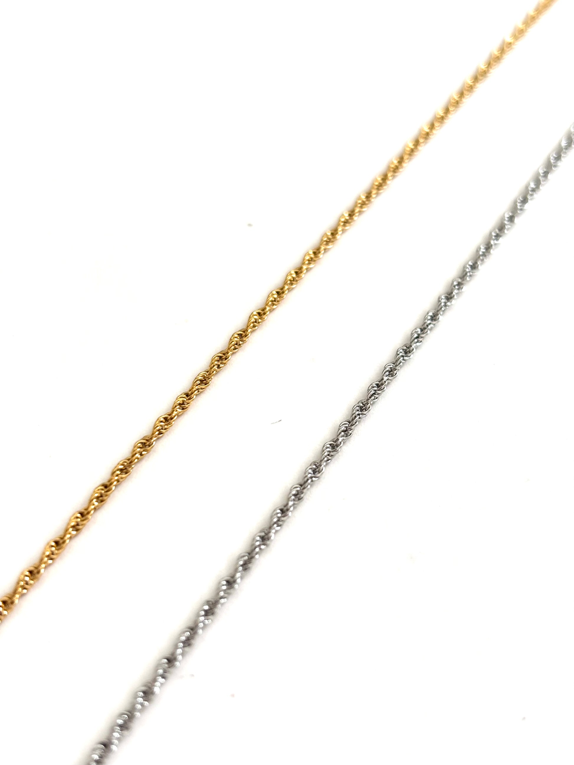 “mini braid” necklace