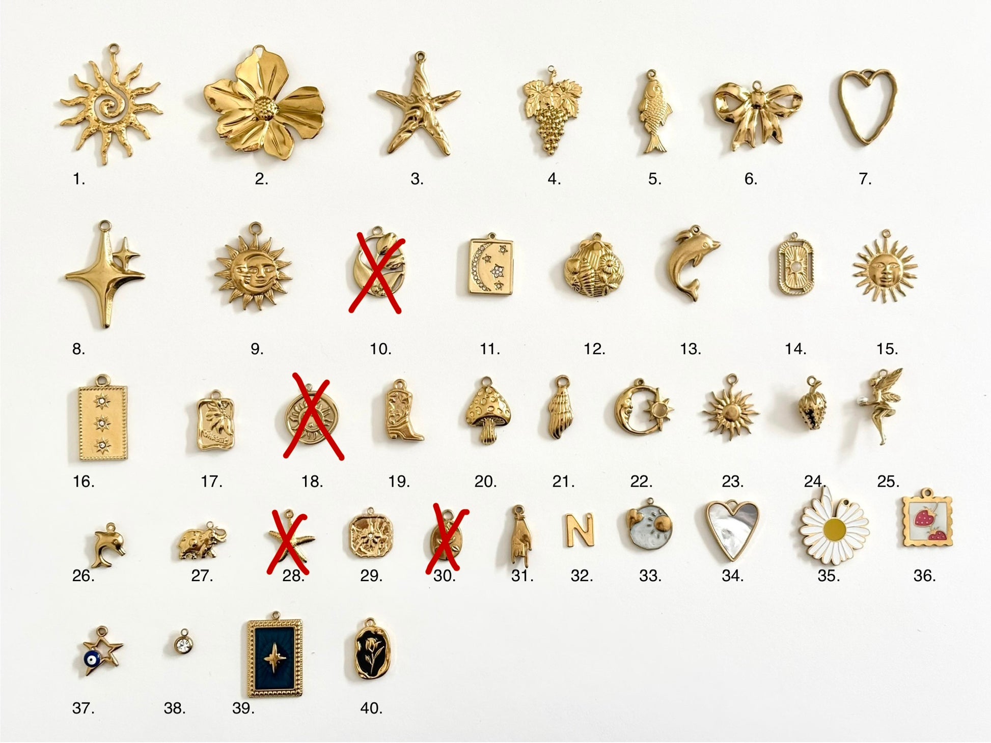 customizable necklace | gold