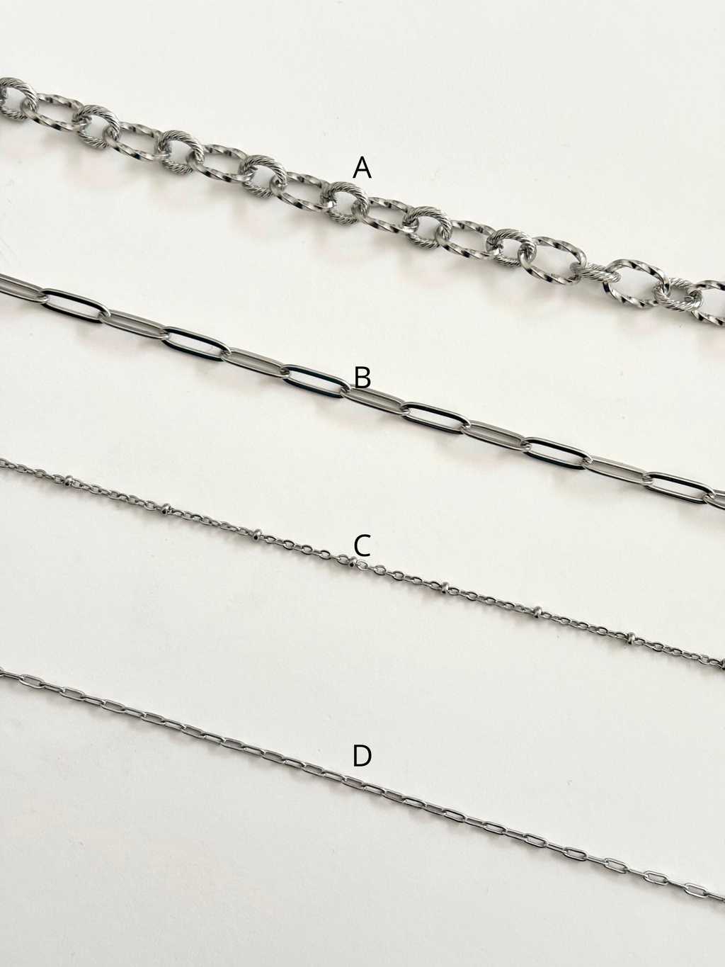 customizable necklace | silver