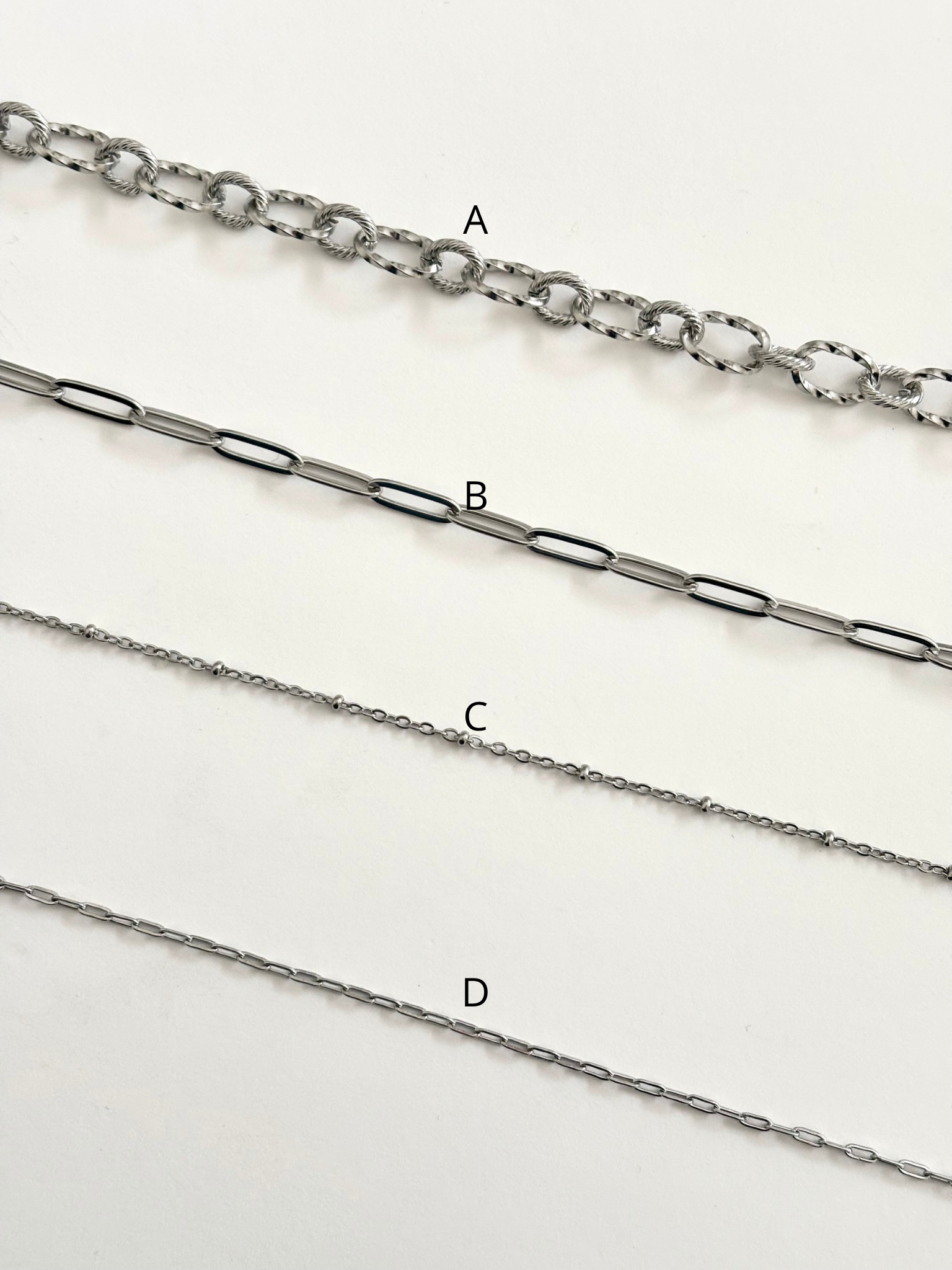 customizable necklace | silver