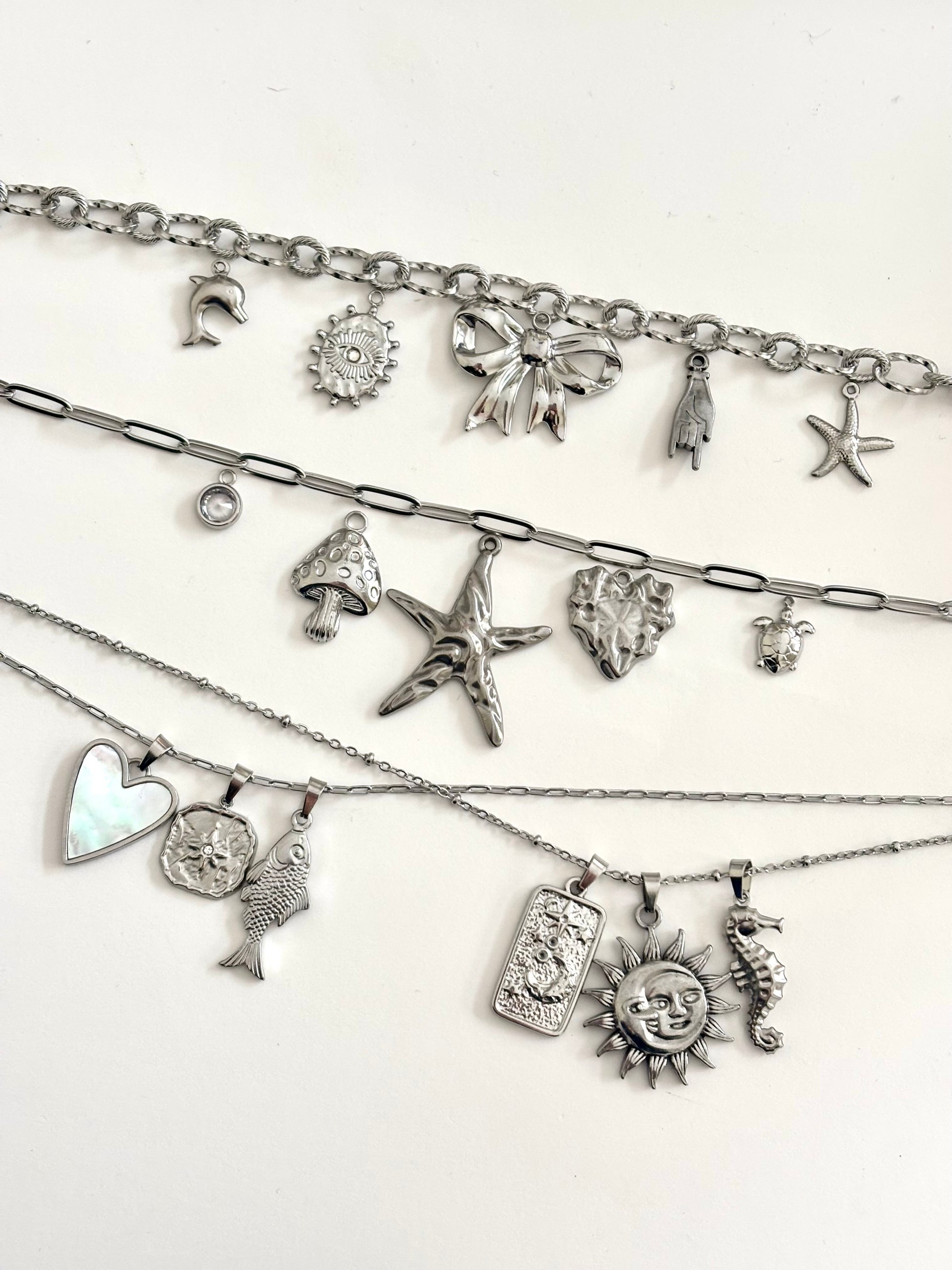 customizable necklace | silver