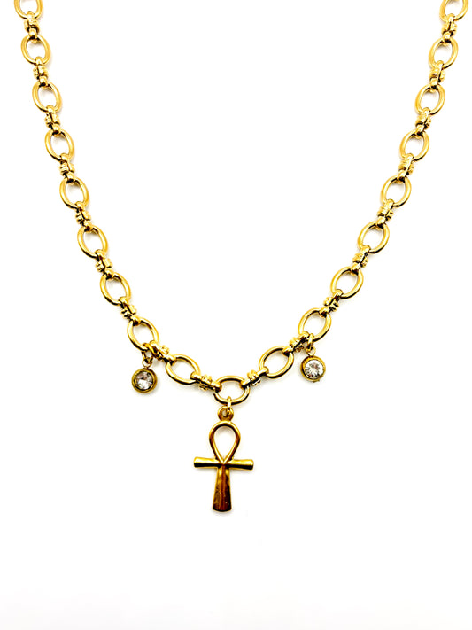 Collana Chocker Baby Ankh